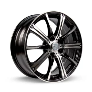 RTX Spark 14x5.5 4x100 ET38 CB73.1 Black Machined Wheel